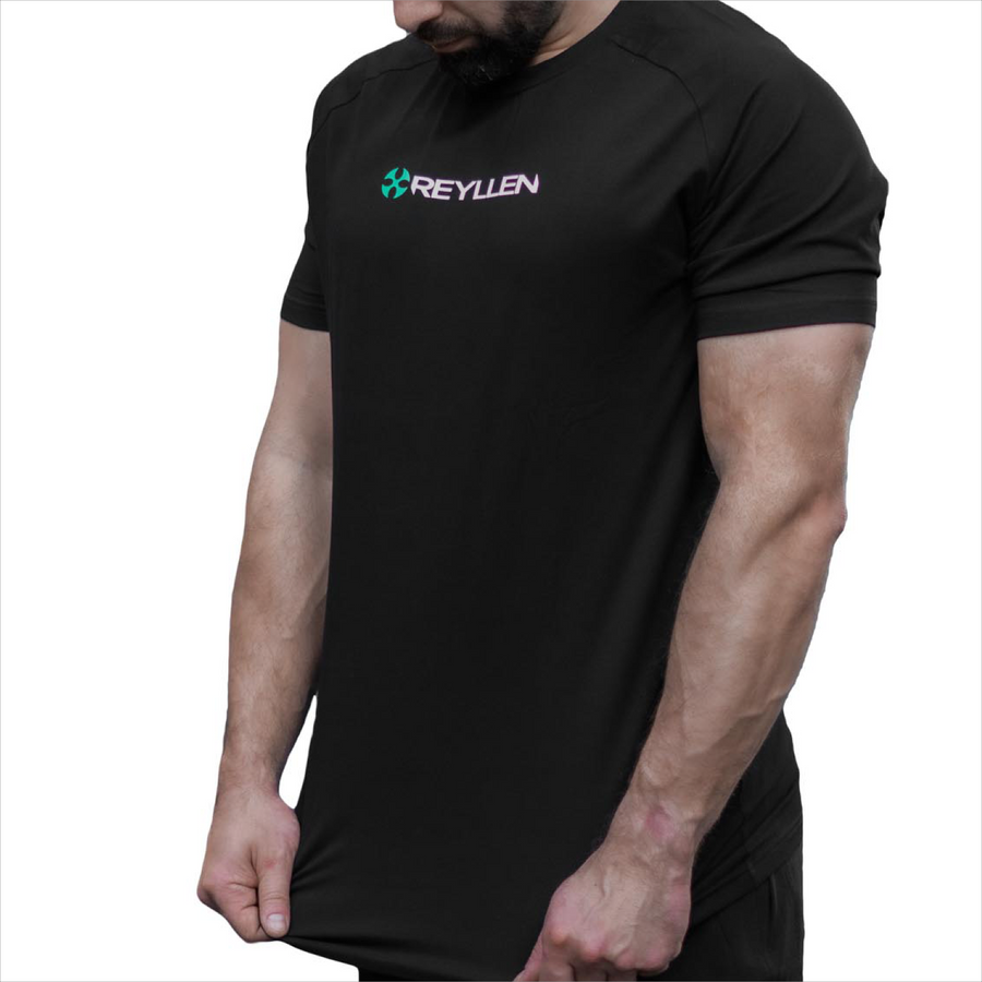 Reyllen Workout T-shirt Black  stretch views