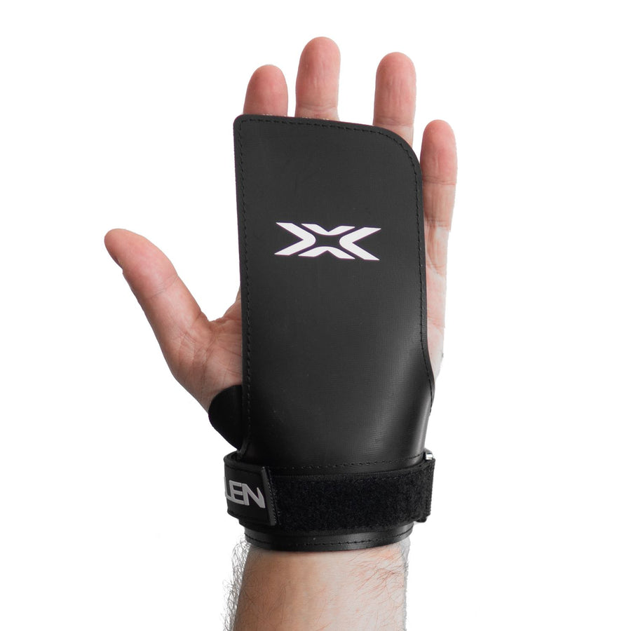 Seal X4 Rubber Gymnastic Hand Grips - Fingerless worn on hand