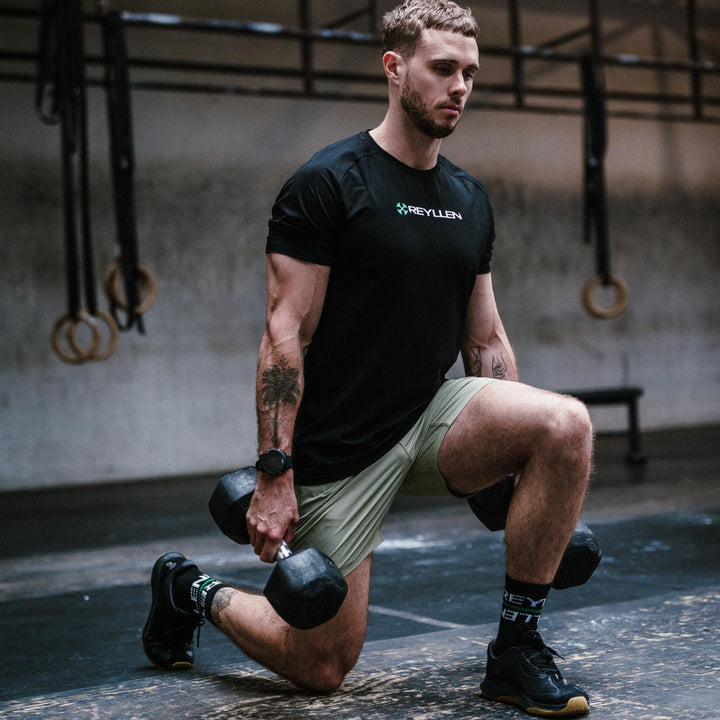 reyllen shorts and t-shirt for crossfit