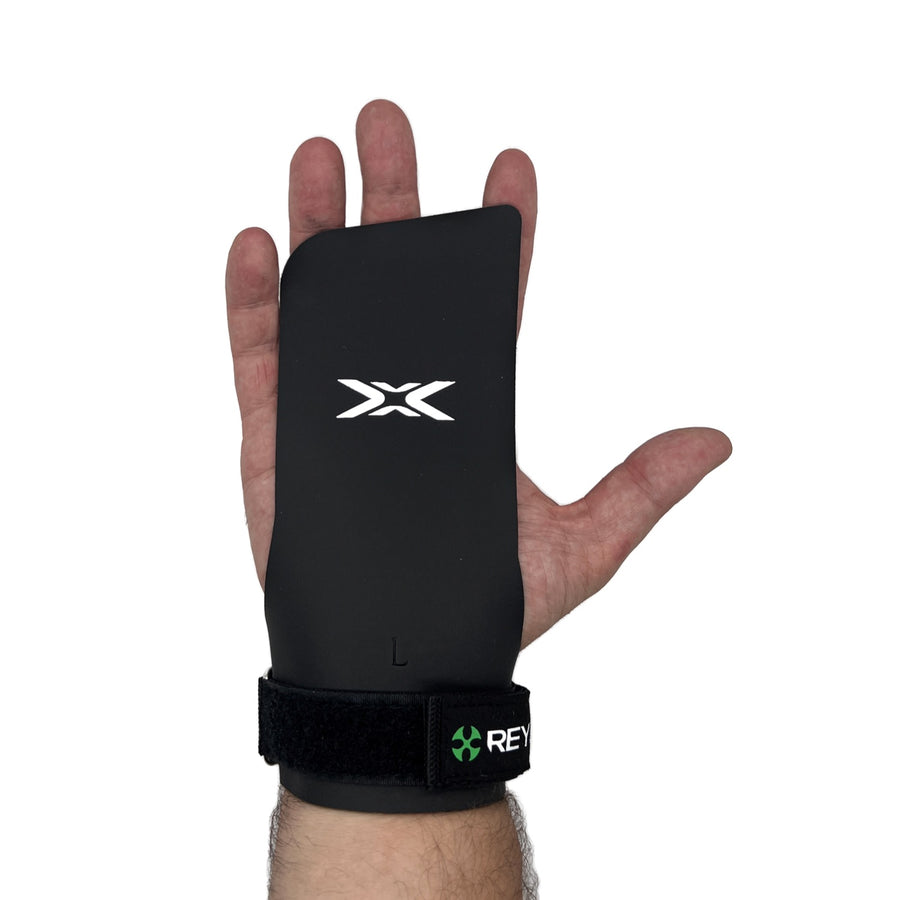 Reyllen Merlin X4 Gymnastic Hand Grips - Fingerless worn on hand single