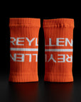 Reyllen Wrist Sweat bands for crossfit orange pair