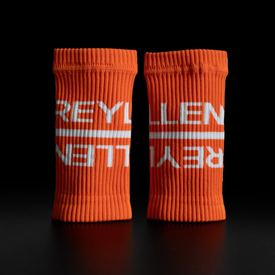 Reyllen Wrist Sweat bands for crossfit orange pair