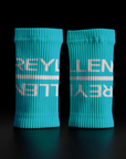 Reyllen Wrist Sweat bands for crossfit teal pair