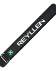 Reyllen GX Nylon 4" Weight Lifting Belt Velcro black laid flat