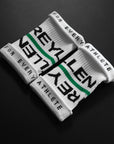 Reyllen Wrist Sweat bands for crossfit white pair side view