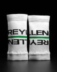 Reyllen Wrist Sweat bands for crossfit white pair 