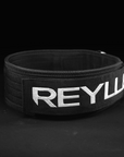 Reyllen GX Nylon 4" Weight Lifting Belt Velcro black strap view