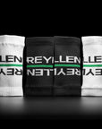 Reyllen Wrist Sweat bands for crossfit black and white pairs