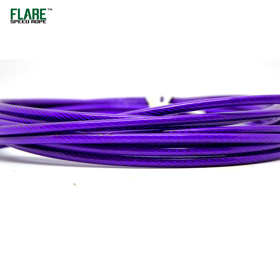 reyllen skipping jump rope replacement cable purple