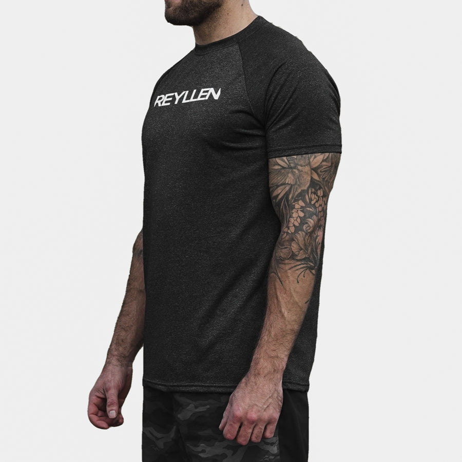 Reyllen Workout T-shirt Grey Charcoal side view