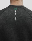 Reyllen Workout T-shirt Grey Charcoal back logo view
