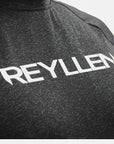Reyllen Workout T-shirt Grey Charcoal front logo view